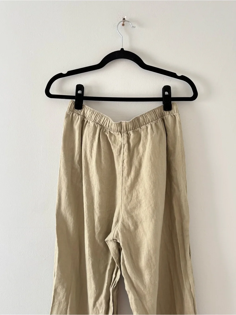 Little Moon Aritzia Sail Linen Pant Martini Olive Wide Leg Bottoms Drawstring